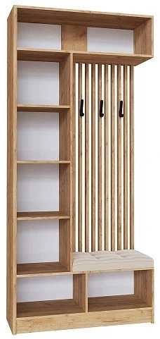 Мини-прихожая Руэлла, белый, дуб крафт золотой