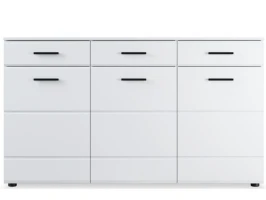 Комод «Йорк» 3д3ящ, Белый/белый глянец