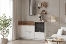 Готовая кухня КГ 1800 ПВХ, Белый софт матовый Арника РМ в.3