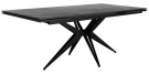 Стол DikLine KW160 мрамор С45 (керамика черная)/опоры черные Стол DikLine KW160 мрамор С45 (керамика черная)/опоры черные