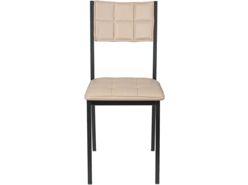 Стул Дункан ДП2-20, Линкольн беж, каркас черный матовый