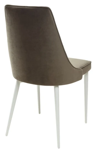 Стул NEPAL-P ГРАФИТ #14, велюр/ белый каркас М-City