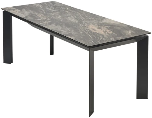 Стол CREMONA 180 KL-176, итальянская керамика/ Черный каркас, ®DISAUR
