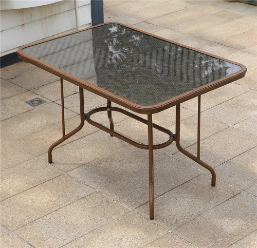 Обеденная группа Стол алюминиевый прямоугольный из искусственного ротанга 80*150 БАМБУК “BAMBOO” + 6 Кресел  БАМБУК-2 «BAMBOO-2»