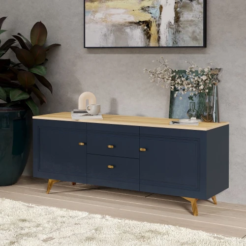 Тумба Вега Сапфир ТВ 1500, темно-синий