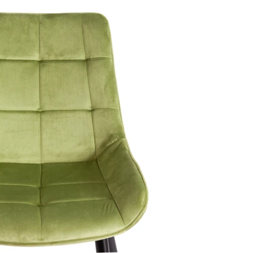 Стул ABRUZZO ( mod. 8060 ) металл/велюр, 54 х 62 х 83 см, зеленый (HLR 54)/черный (Комплект из 4 шт.)