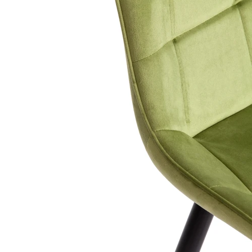 Стул ABRUZZO ( mod. 8060 ) металл/велюр, 54 х 62 х 83 см, зеленый (HLR 54)/черный (Комплект из 4 шт.)