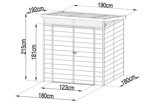 Сарай пластиковый Black Fox Artisan 3.2 м2 (1.9 x 1.91 м)