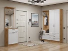 Готовая прихожая Стиль-04 White Silkwood Дуб Вотан
