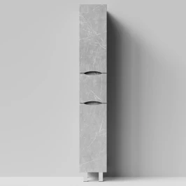 Пенал Лайт 30 напольный, Мрамор Белый софт тач 4044-2, левый