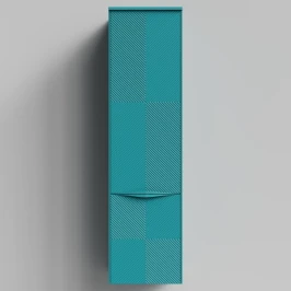 Пенал Липс 40, пример RAL 5021 Водная синь, матовая, подвесной, левый