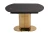 Стол обеденный раскладной Атриум-2 MC3035-140B, 140(30+30)х100х77 см, черная керамика