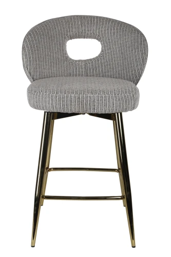 Стул барный Россо BS1451-WT, белый крем/золото