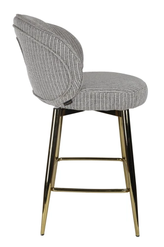 Стул барный Россо BS1451-WT, белый крем/золото