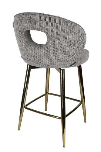 Стул барный Россо BS1451-WT, белый крем/золото