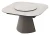 Стол RUBEN 132 TL-109 Серый мрамор, испанская керамика, стекло / Латте, ®DISAUR