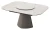Стол RUBEN 132 TL-109 Серый мрамор, испанская керамика, стекло / Латте, ®DISAUR