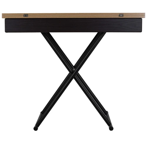 Стол-трансформер Лерон дуб крафт золотой/черный