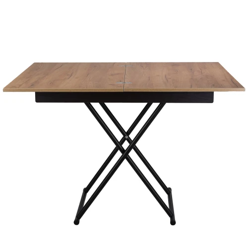 Стол-трансформер Лерон дуб крафт золотой/черный