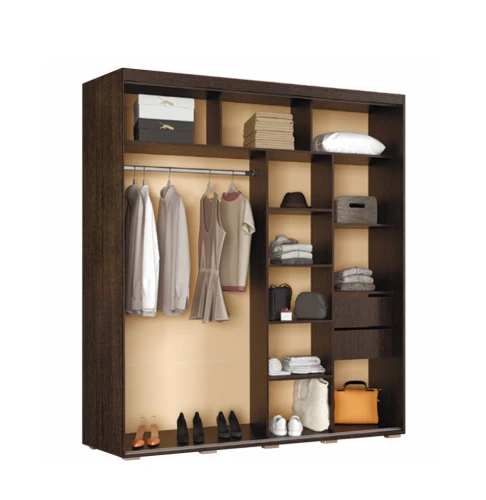 Шкаф-купе с зеркалом Крафт-6, венге