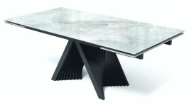 Стол ГАМЛЕТ 200 Glastonbury Savia Matt , керамика / Латте каркас, М-City