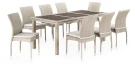 Комплект плетеной мебели T365/Y380C-W85 Latte (8+1) + подушки