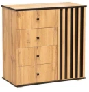 Комод Либерти 51.05 (опора h20) Дуб вотан/Черный