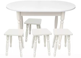 Комплект СМ ДСП овальный белый