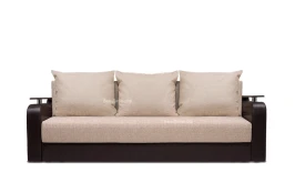 Диван еврокнижка Лорд 160 рогожка коричневая