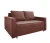Диван аккордеон Лофт 120 коричневый