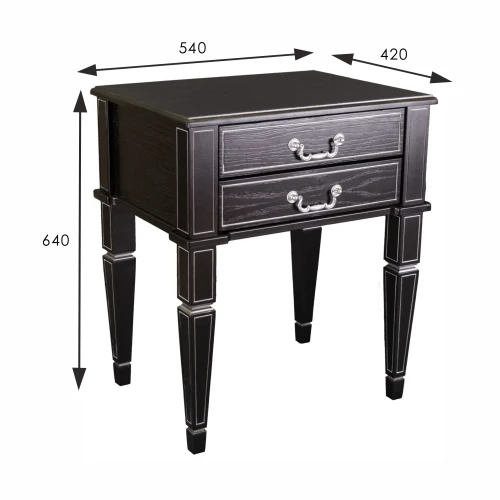 Тумба Васко В 118Н венге/серебро