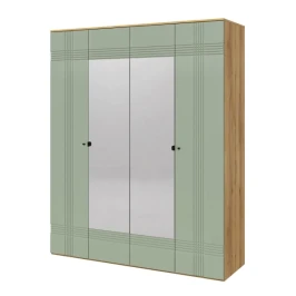 Шкаф Вега Саксония 180, серо-зеленый