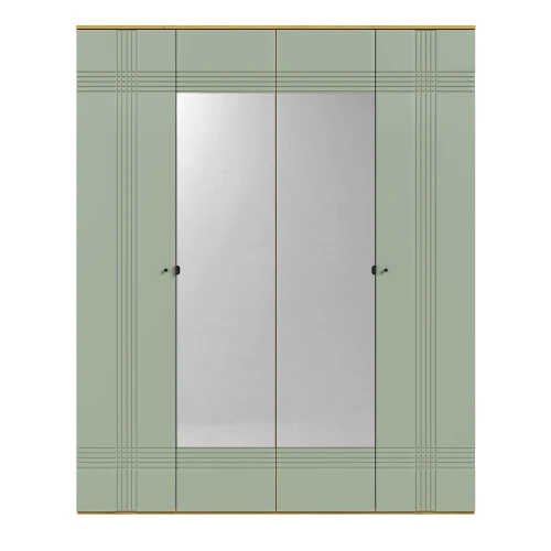 Шкаф Вега Саксония 180, серо-зеленый