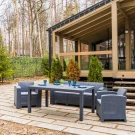 Обеденный комплект LANA LUX DINING S графитовый Обеденный комплект LANA LUX DINING S графитовый