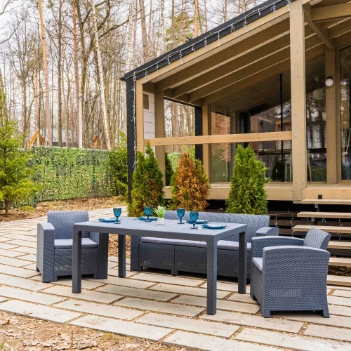 Обеденный комплект LANA LUX DINING S графитовый