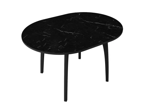 Стол DikLine MK46 Керамика Черный мрамор/подстолье черное/опоры черные