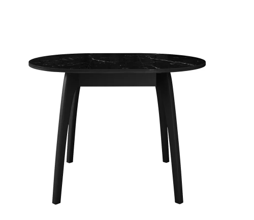 Стол DikLine MK46 Керамика Черный мрамор/подстолье черное/опоры черные