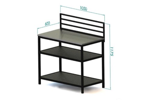 Модуль уличной кухни из алюминия BASE (консоль открытая)