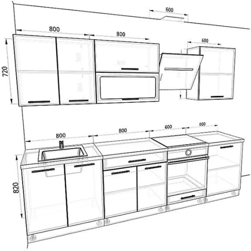 Кухня Базис Комплектация 32