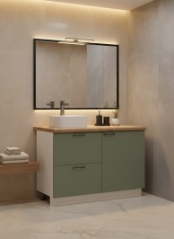 ВГ 1200 Олива/Белый гладкий Арника РМ (со столешницей) в.2