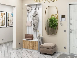 Готовая прихожая Стиль-01 Wotan Oak 2S/Белый