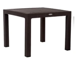 Стол пластиковый RATTAN арт. 95x95см квадратный (коричневый)