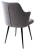 Стул HERMAN 360 град. СЕРЫЙ #27, велюр / черный каркас М-City