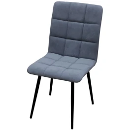 Стул ДП2-17 «Шарли», ткань «Канди Грей», каркас черный