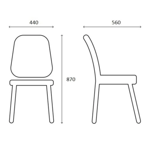 Стул ДП2-17 «Шарли», ткань «Канди Грей», каркас черный