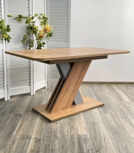 Стол EXEL 140 Дуб Вотан/ Алюминий М-City