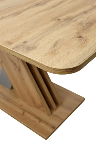 Стол EXEL 140 Дуб Вотан/ Алюминий М-City