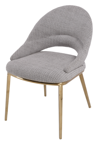 Стул обеденный Capella MC3016-BG-2, бежевый/глянцевое золото