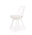 Стул HALMAR K245 белый/бесцветный