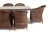 "Эспрессо" обеденная группа плетеная, цвет коричневый